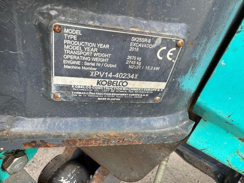 Mini pelle KOBELCO SK 25 SR-6E – Image 7
